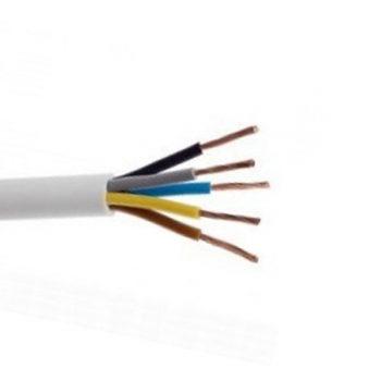 Cablu A05VV-F 5 G 6, alb