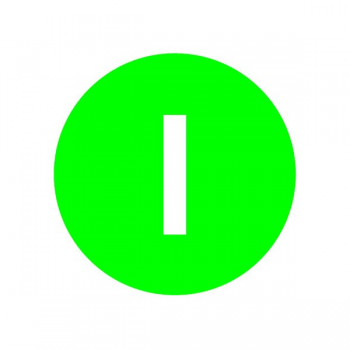Eticheta pentru buton, verde