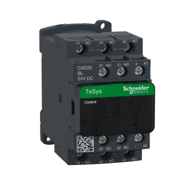 Contactor Tesys Cad-32 - 3 No + 2 Nc - Instantaneu - 10 A - 24 V C.C.