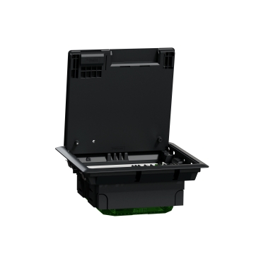 Unica system+, Doza pardoseala M,plastic,IP20, 8 module