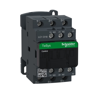 Tesys D contactor - 3P(3 NO) - AC-3 - 440 V 18 A - 230 V AC bobina