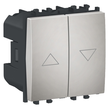 Easy Styl, Intrerupator jaluzele, 2M, argintiu