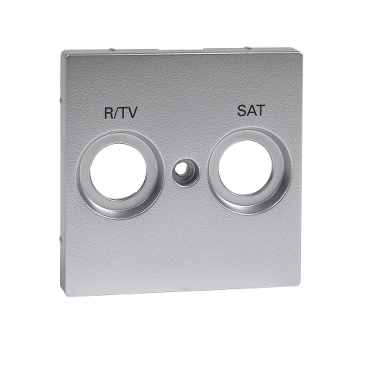 Placa Central Marcata R/Tv+Sat pentru Iesire Priza Antena, Aluminiu, Sistem M