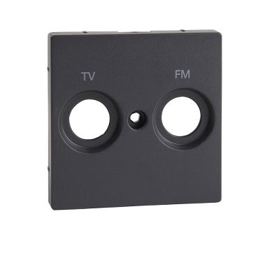Placa Centrala Marcata Fm+Tv pentru Iesire Priza Antena, Antracit, Sistem M