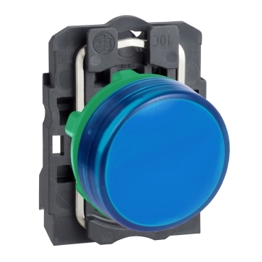 Lampa Pilot rotund  22, Albastru, Led Integral, 230, 240 V, Borne Clema-surub Lampa Pilot rotund  22, Albastru, Led Integral, 230, 240 V, Borne Clema-surub