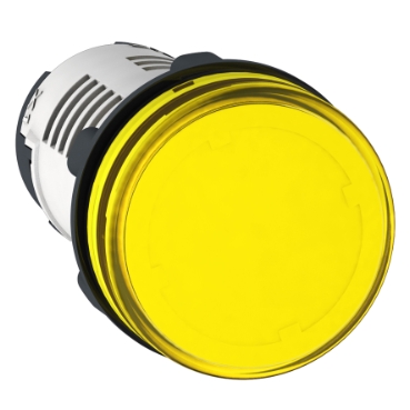 Lampa pilot rotund 22, galben, LED integral, 24 V, borne cu cleme cu surub Lampa pilot rotund 22, galben, LED integral, 24 V, borne cu cleme cu surub