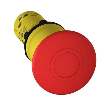 Buton urgenta 22, rosu cap ciup. 40mm -declans.bloc. imping.-trag1 NO + 1 NC Buton urgenta 22, rosu cap ciup. 40mm -declans.bloc. imping.-trag1 NO + 1 NC