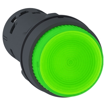 Buton Iluminat, Led, Revenire cu Arc 1No, Verde, 230V Buton Iluminat, Led, Revenire cu Arc 1No, Verde, 230V