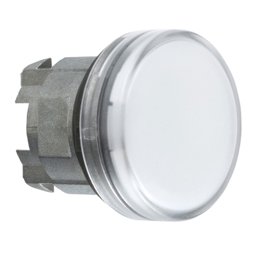 Cap de Lampa Pilot Alb  22, Lentila Simpla, pentru Led Integral Cap de Lampa Pilot Alb  22, Lentila Simpla, pentru Led Integral