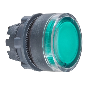 Cap de Buton Iluminat,  22, Verde Cap de Buton Iluminat,  22, Verde