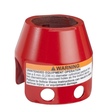 Protectie Rosie Blocabila cu Lacat pentru Cap de Tip Ciuperca 40 Protectie Rosie Blocabila cu Lacat pentru Cap de Tip Ciuperca 40