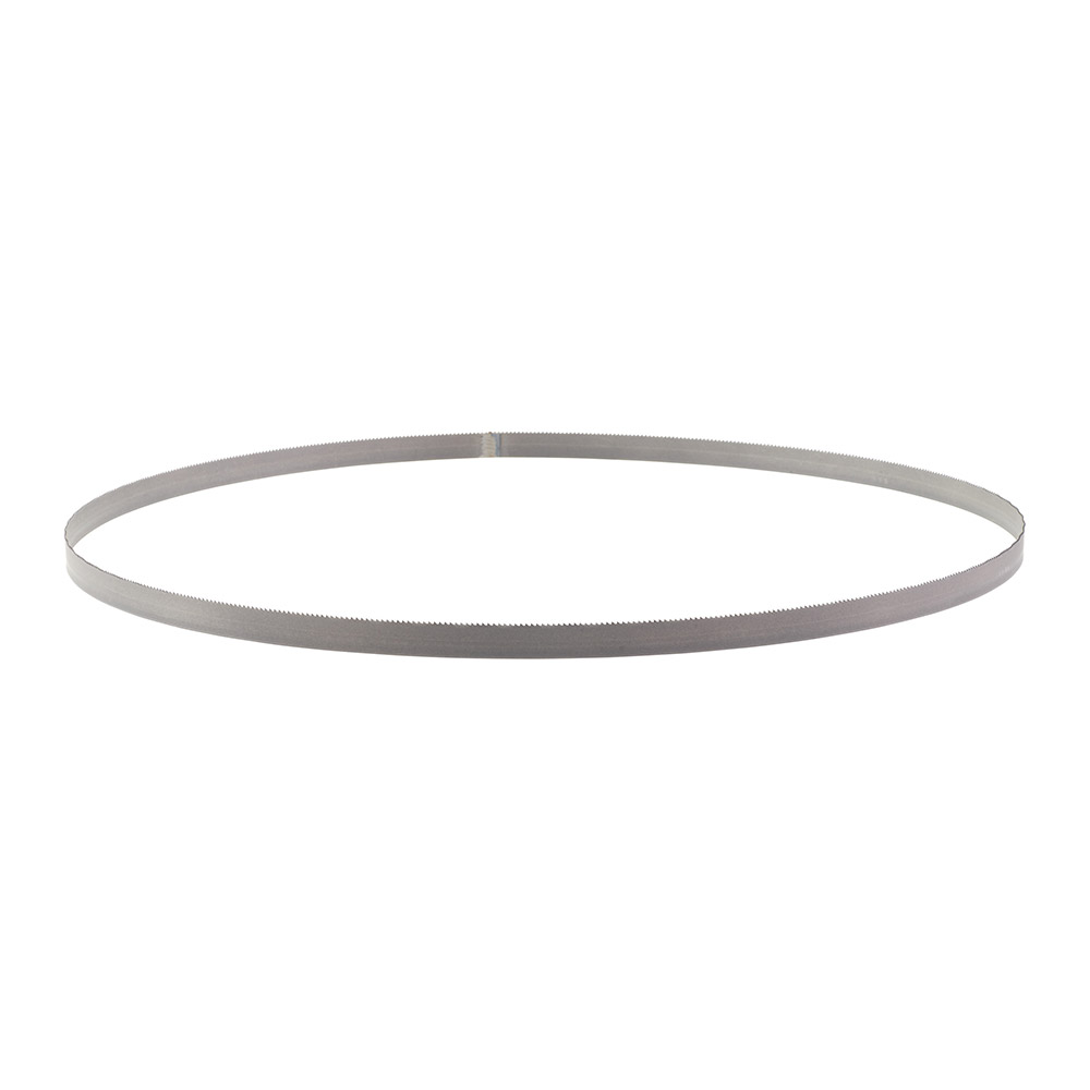 3 buc. pânze 1140 mm 14 TPI, 1.8 mm pasul dintelui, ideal pentru materiale cu 5-8 mm grosime. 3 buc. pânze 1140 mm 14 TPI, 1.8 mm pasul dintelui, ideal pentru materiale cu 5-8 mm grosime.