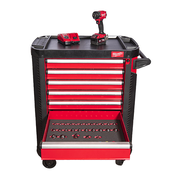 TOOLGUARD™ Dulap de scule mobil, cu 7 sertare, metalic, 78 cm dotat cu 246 buc, EU
