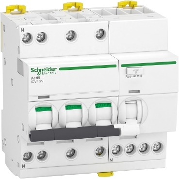 Acti9, iCV40N 3P+N C 16A 6kA 300mA AC RCBO