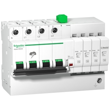 Iquick Prd40R descarcator Modular, 3 Poli + N, 264V, cu Transfer La Distanta