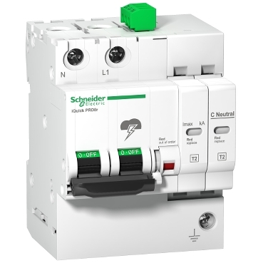 Iquick Prd20R descarcator Modular, 1 Pol + N, 264V, cu Transfer La Distanta