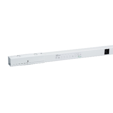 Canalis - Lungime Dreapta - 40 A - 2 M - 2 Circuite - Alb - 3L + N + Pe