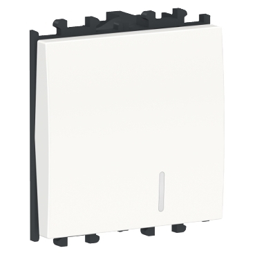 Easy Styl, Intrerupator cu revenire,indic lum, 2M, alb