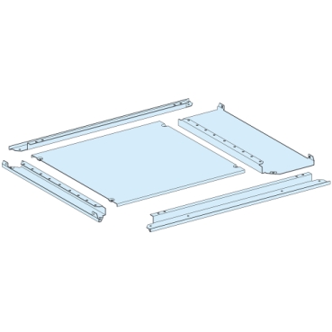 Placa presetupe simpla, PrismaSeT P, IP55, pentru tablou W 650+150mm D 400mm