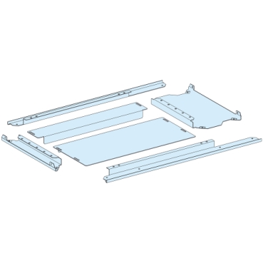 2 placi presetupe, PrismaSeT P, IP31, pentru tablou W 650+150mm D 400mm