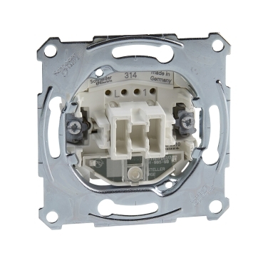 Insert Intrerupentru1P cu Indic.Lumin., Mont.Incastr.,10 Ax, 250 V C.A., fara surub