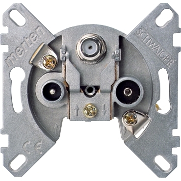 Priza Unica Antena-Iesire Insert, 3 Iesiri Tv+Fm+Sat