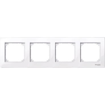 Rama M-Plan, 4 posturi, alb activ