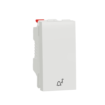 Noua Unica, Intrerupator revenire 10A 1m simb sonerie alb Noua Unica, Intrerupator revenire 10A 1m simb sonerie alb