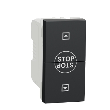 Noua Unica, Intrerupator jaluzele 10A 1m antracit Noua Unica, Intrerupator jaluzele 10A 1m antracit