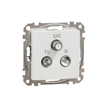 Sedna Design, Priza TV-R-SAT finala 4dB, alb