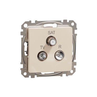 Sedna Design, Priza TV-R-SAT intermediara 7dB, bej