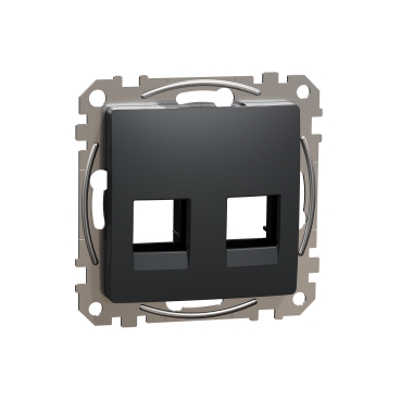 Sedna Design, Placa BLACK RJ45, antracit