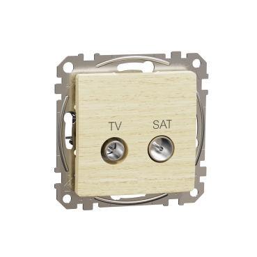 Sedna Elements, Priza TV SAT intermediara 10dB, lemn