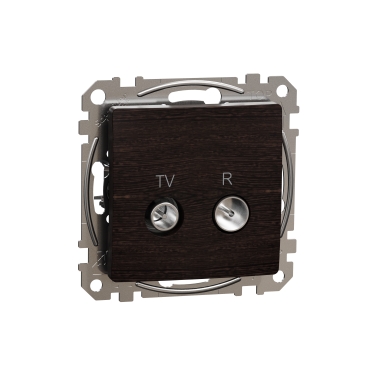 Sedna Elements, Priza TV R intermediara 7dB, wenge