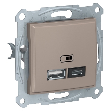 Sedna, Priza dubla incarcare A+C USB 2.4A titan