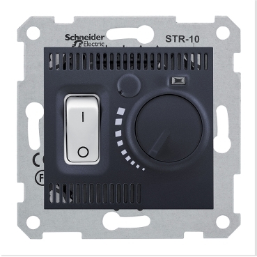 Sedna, Termostat Camera, 10A fara Cadru Grafit