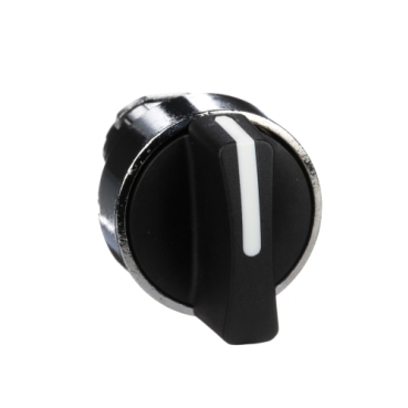 Cap de Selector Negru 22, cu Revenire cu Arc In 3 Pozitii